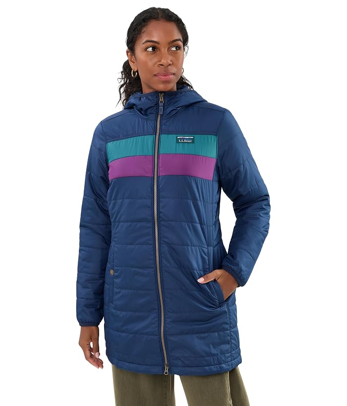 L.L.Bean Mountain Classic Puffer Coat Color-Block