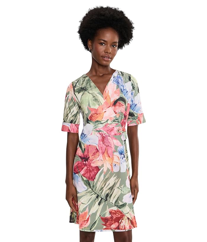 Tommy Bahama Carmela Island Bloom Elbow Sleeve Dress
