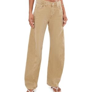 Free People We The Free Fable Low Rise Twisted Bowed Jeans