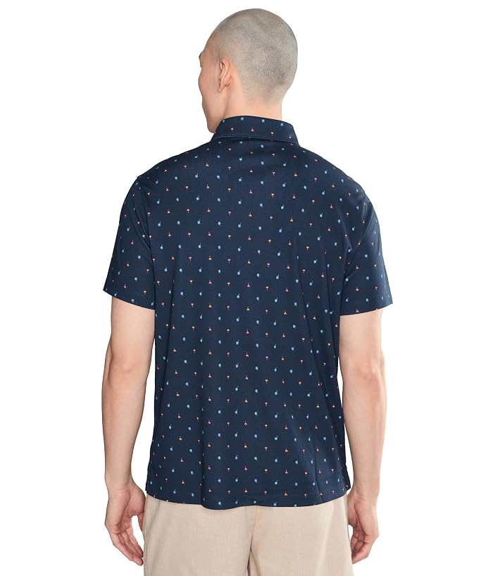 UNTUCKit Short Sleeve Wrinkle Free Printed Lebain Polo - Image 4