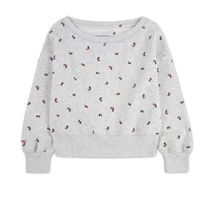 abercrombie kids Printed Off-the-shouder Sweatshirt (Big Kids)