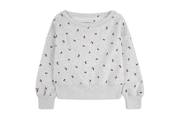 abercrombie kids Printed Off-the-shouder Sweatshirt (Big Kids)