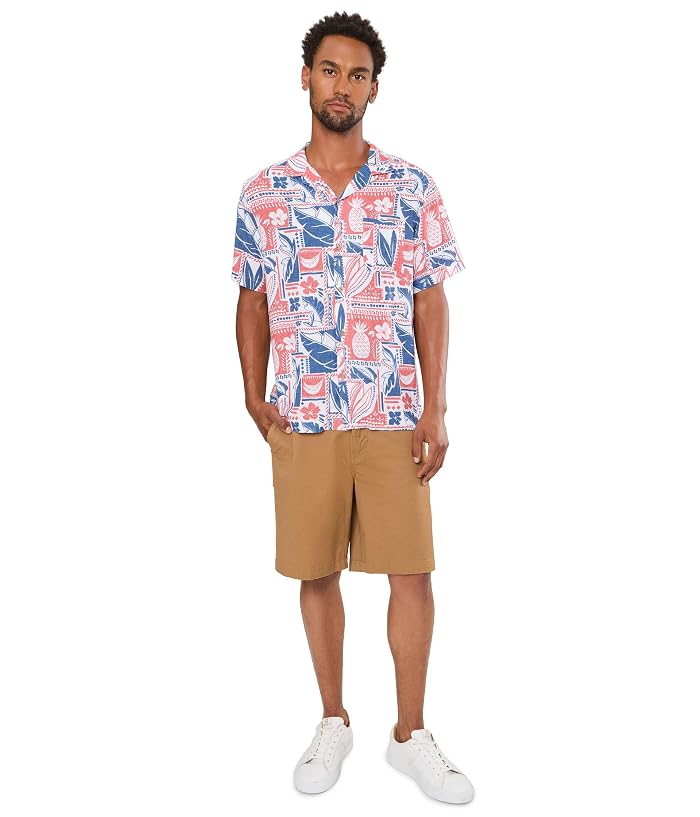 Vineyard Vines Waikiki Woodblock Seabreeze Linen Rayon Short Sleeve Cabana Shirt - Image 2