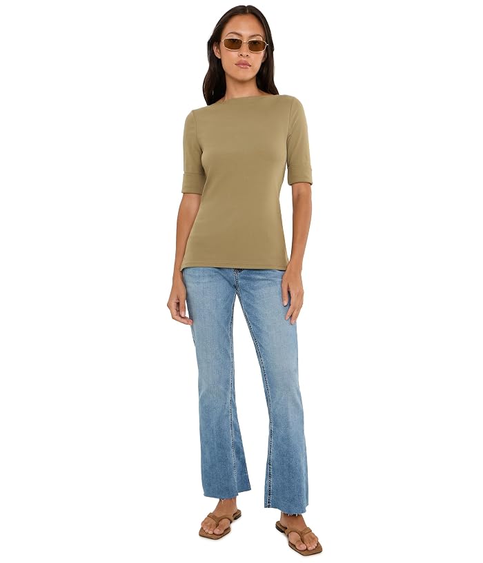 KUT from the Kloth Petite Kelly High-Rise Fab AB Kick Flare Inset Leg in Legend - Image 2