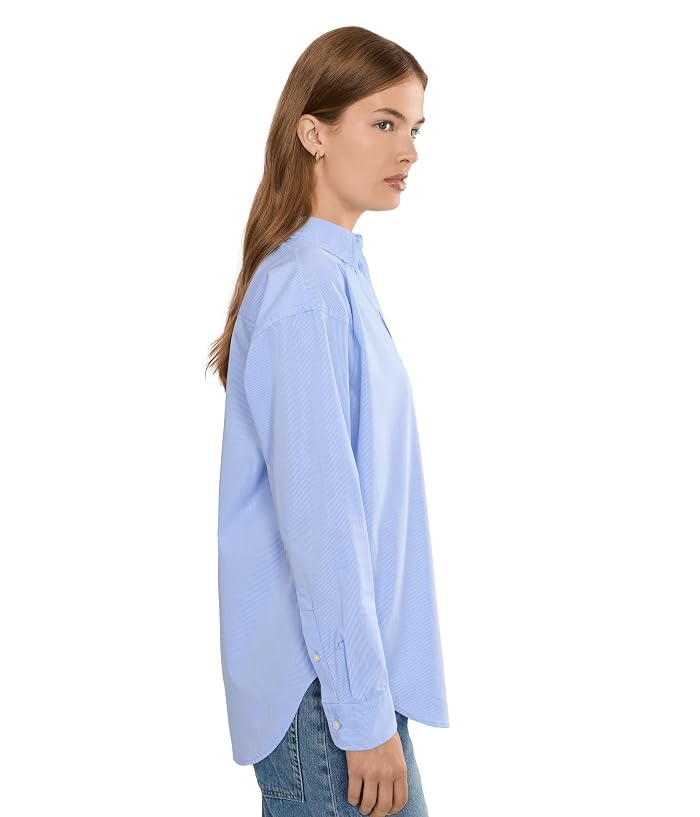 Lauren Ralph Lauren Petite Striped Cotton Broadcloth Shirt - Image 3