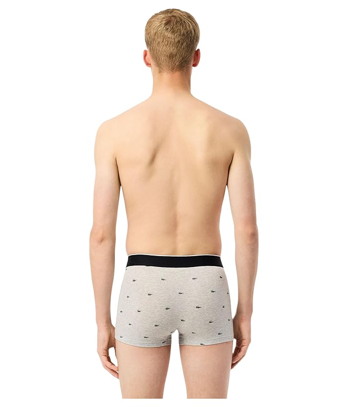 Lacoste Cotton Stretch Mini Croc Print Trunks 3-pack - Image 3