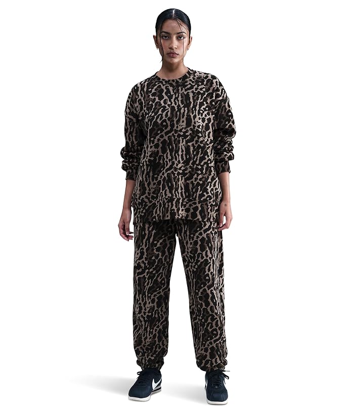 Nike Sportswear Phoenix Fleece High-Rise Oversized All Over Print Pants - Image 4