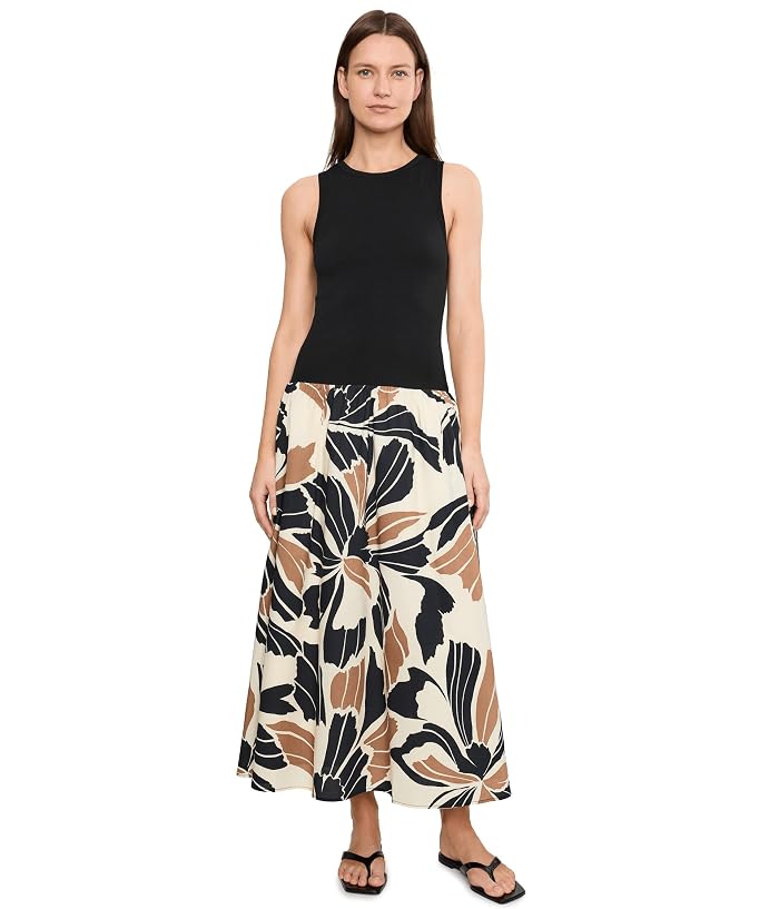 Sanctuary Sandbar Mix Media Midi Dress