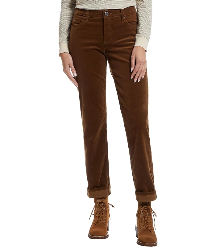 KUT from the Kloth Catherine Corduroy Boyfriend 5 Pockets in Whiskey