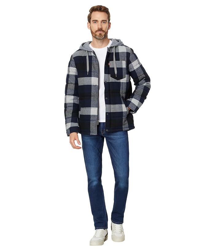 Levi's® Cotton Plaid Quilted Puffer - Image 4