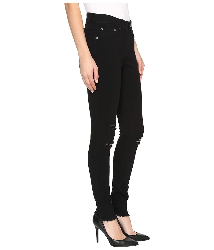 HUE Ripped Knee Denim Leggings - Image 4