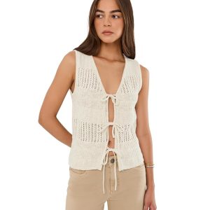 Sanctuary Still Cool V-Neck Tie Shells