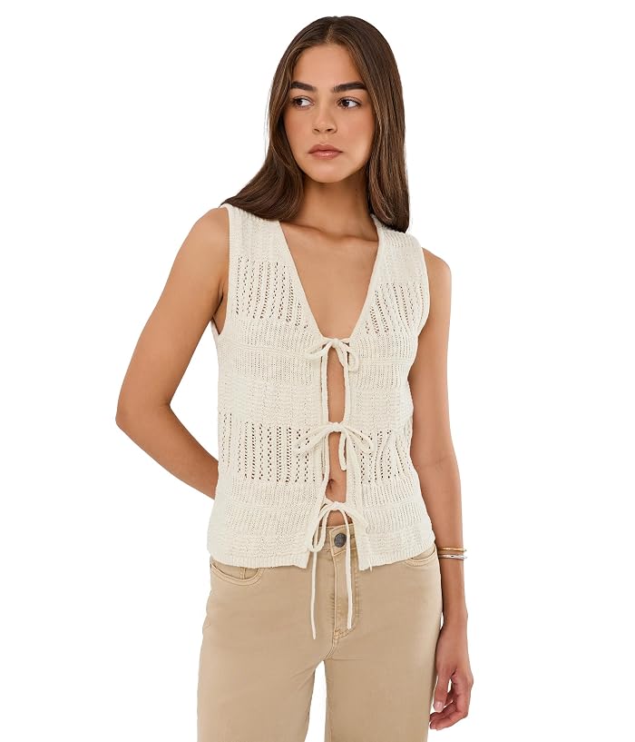 Sanctuary Still Cool V-Neck Tie Shells