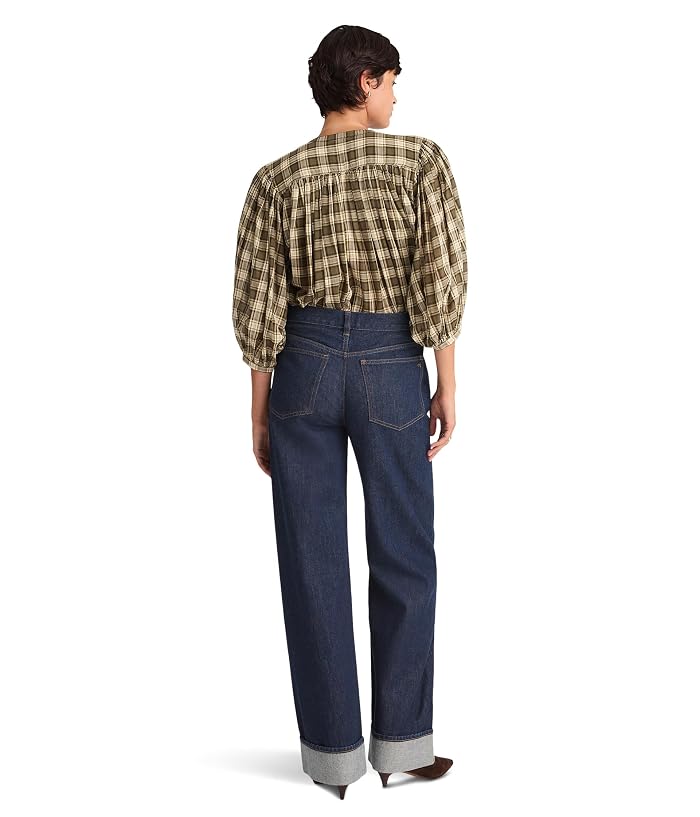 Madewell Low Slung Baggy Rinse With Cuff In Rinse Wash - Image 3