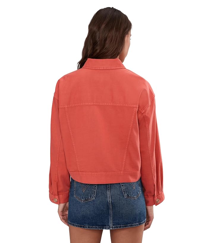 Liverpool Los Angeles Oversized Cropped Denim Jacket - Image 4