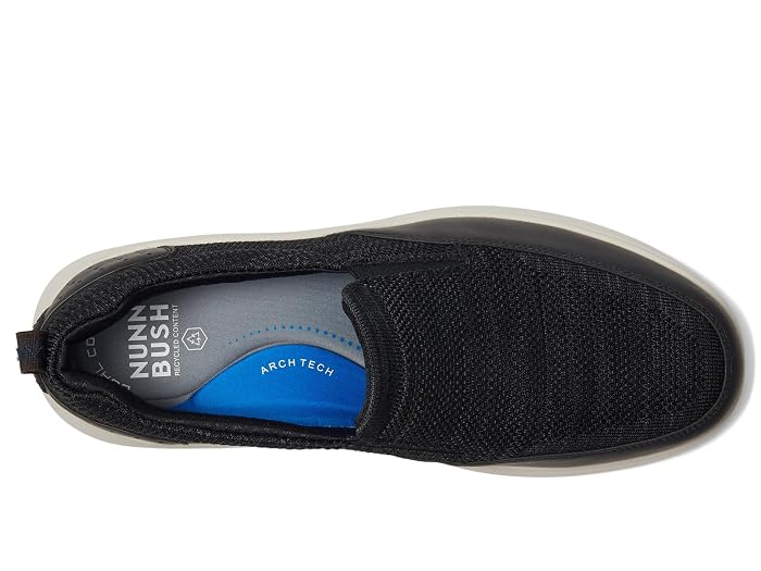 Nunn Bush Ponte Knit Moc Toe Slip-On Sneakers Hybrid Casual Lightweight Athletic Style Loafer - Image 2