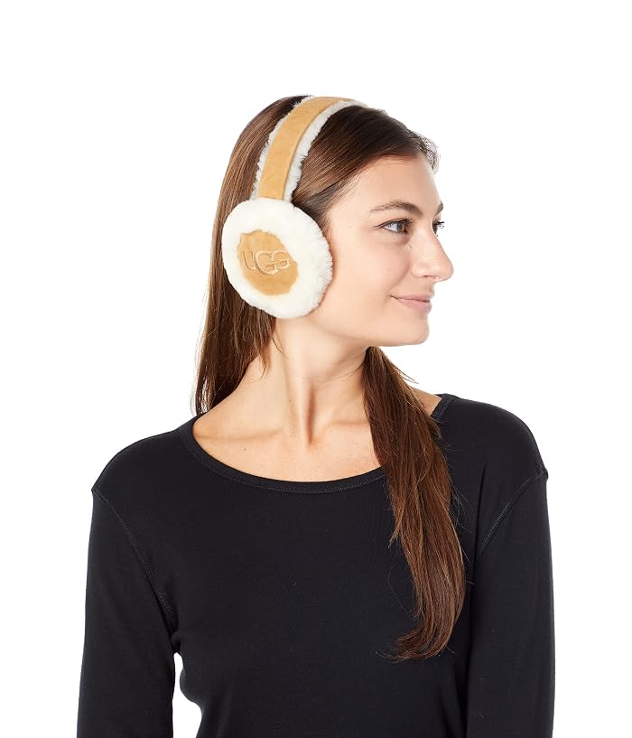 UGG Water Resistant Sheepskin Earmuffs With Embroidered Logo - Image 3