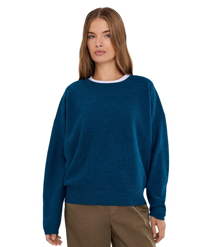 Eileen Fisher Fine Felted Wool Crew Neck Sweater
