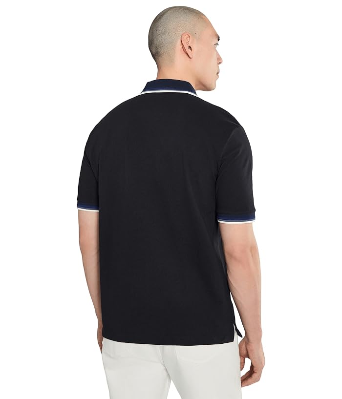Armani Exchange Cotton Piquet Logo Polo Shirt - Image 4
