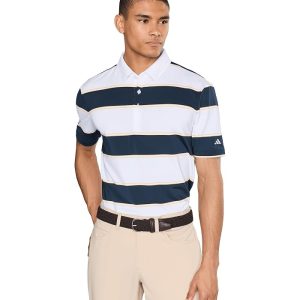 adidas Golf Ultimate365+ Jumbo Stripe CLIMACOOL® Polo Shirt