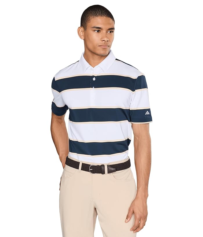 adidas Golf Ultimate365+ Jumbo Stripe CLIMACOOL® Polo Shirt