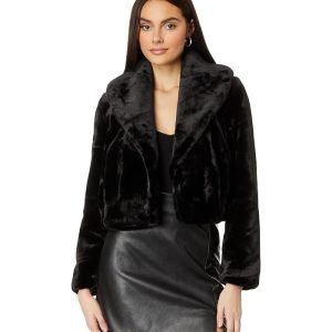 Blank NYC Faux Fur Cropped Jacket