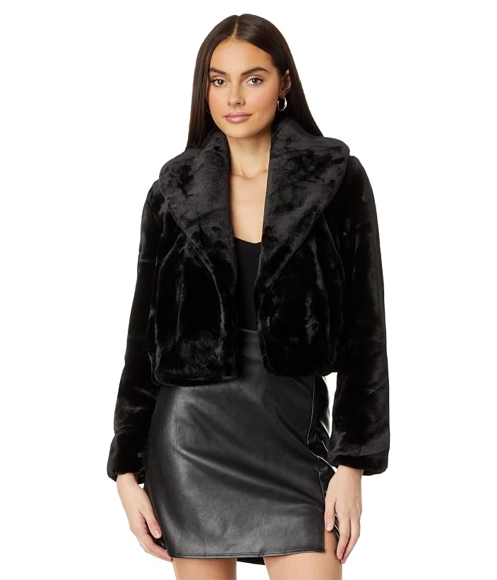 Blank NYC Faux Fur Cropped Jacket
