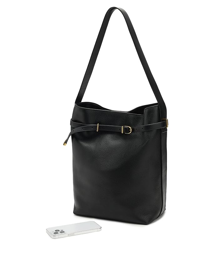 Madewell The Essential Belted Bucket Tote in Leather - Image 3