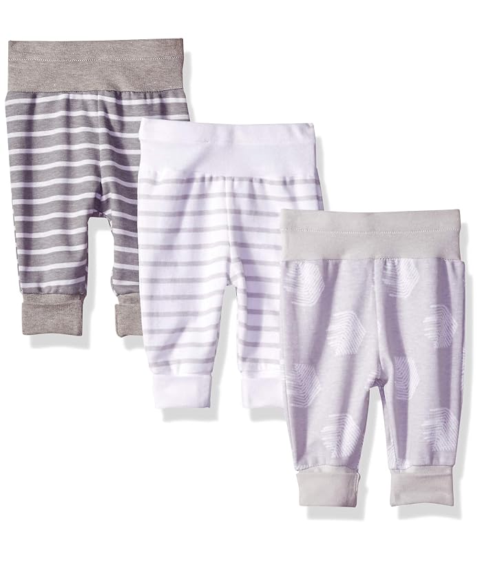 Hanes Baby Flexy 3 Pack Adjustable Fit Knit Jogger Pants