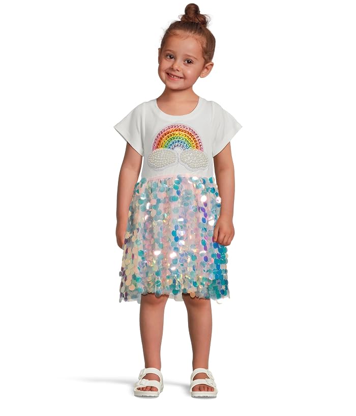 Lola and The Boys Paillette Rainbow Magic Dress (Toddler/Little Kid/Big Kid)