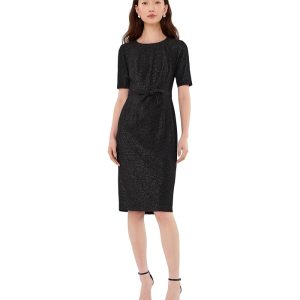 Adrianna Papell Bow Waist Sheath Dress