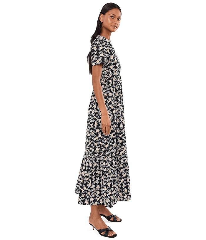 CeCe Embroidery Elastic Waist Maxi Dress - Image 3
