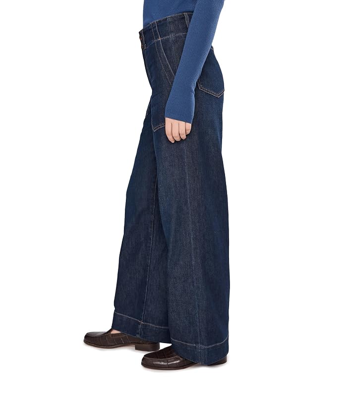 Liverpool Los Angeles Mid-Rise Patch Pocket Wide Leg Double Button Pants - Image 3