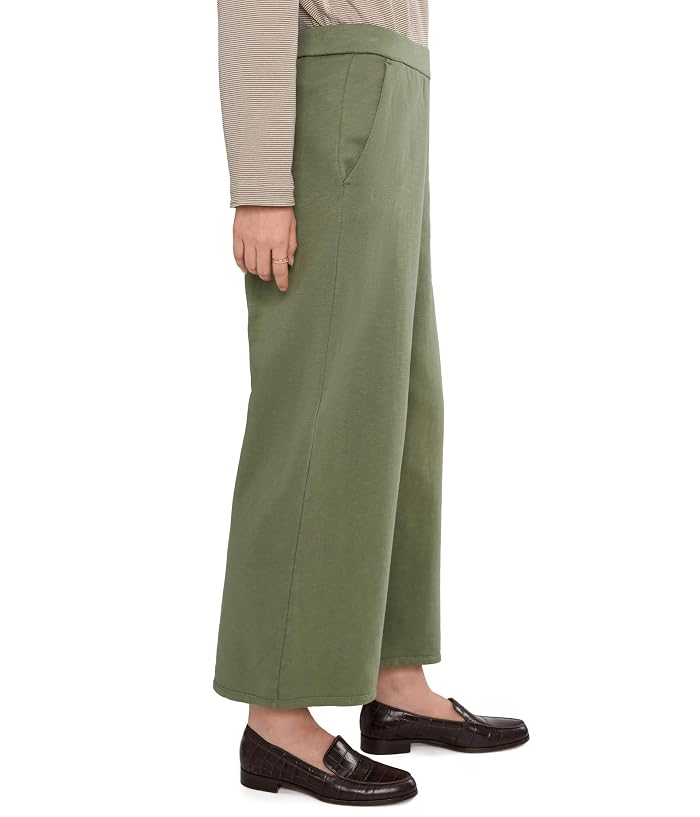 Eileen Fisher Garment Dyed Terry Wide Ankle Pants - Image 3