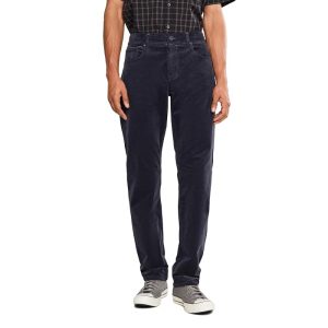 Paige Federal 32" Slim Straight Fit Stretch Corduroy Pants in Deep Anchor