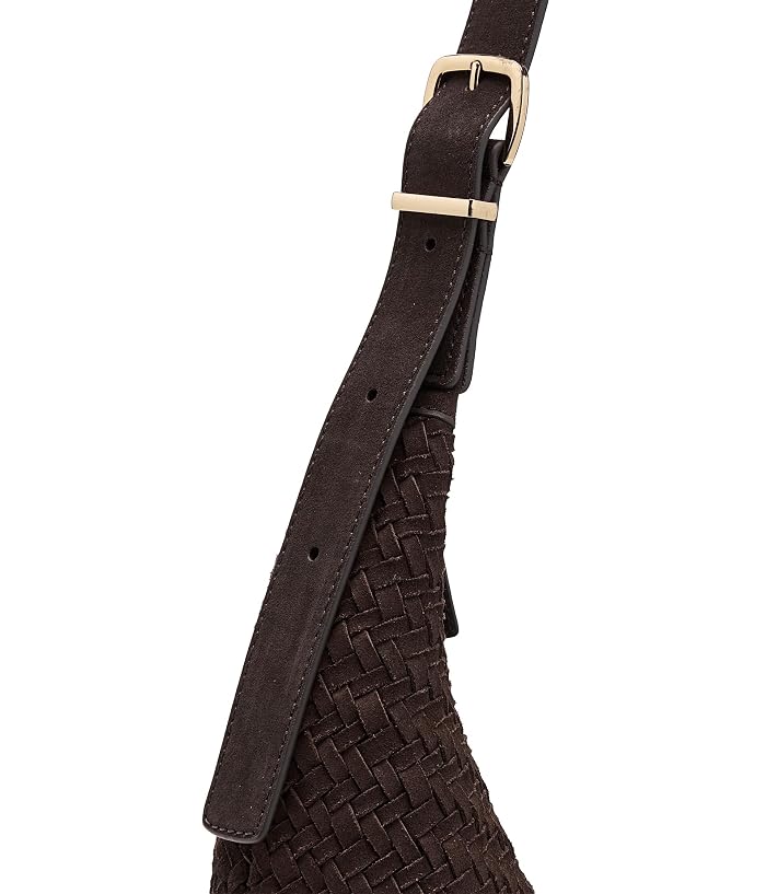 Madewell The Essential Curve Shoulder Bag in Handwoven Suede - Image 4