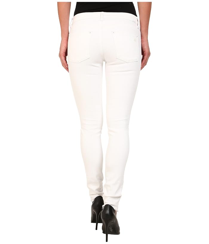 DL1961 Emma Skinny w/ Distress in Dove White - Image 3