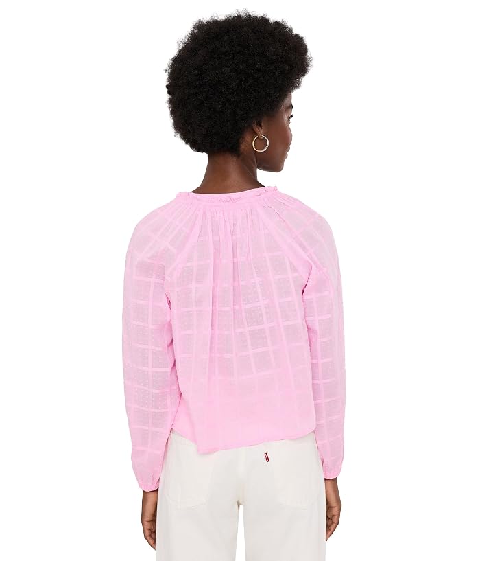 Splendid Fleur Tie Front Long Sleeve Blouse - Image 4