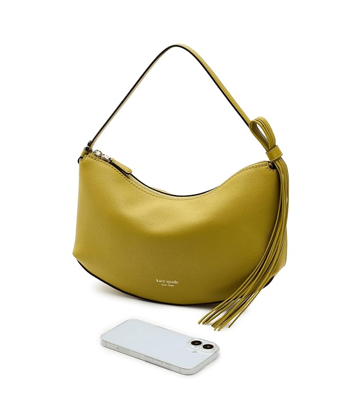 Kate Spade New York Loop Pebbled Leather Shoulder Bag With Fringe Strap - Image 3