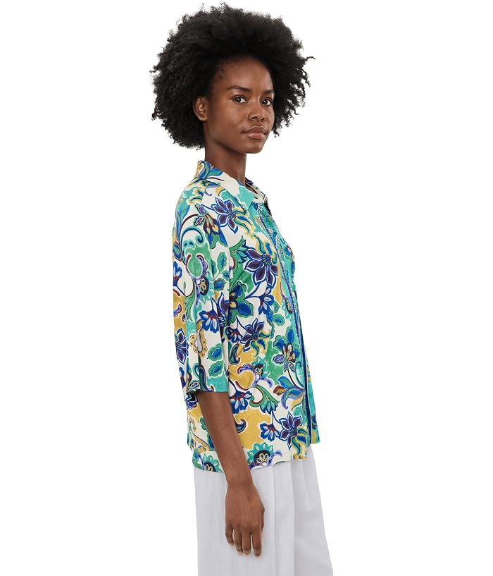 Johnny Was The Janie Favorite Kimono Sleeve Button Front Top - Image 3