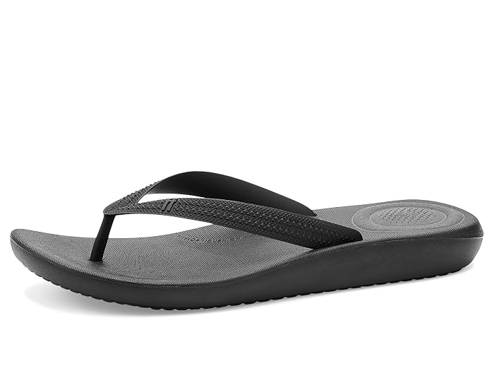 FitFlop Iqushion Textured-Strap Flip-Flops