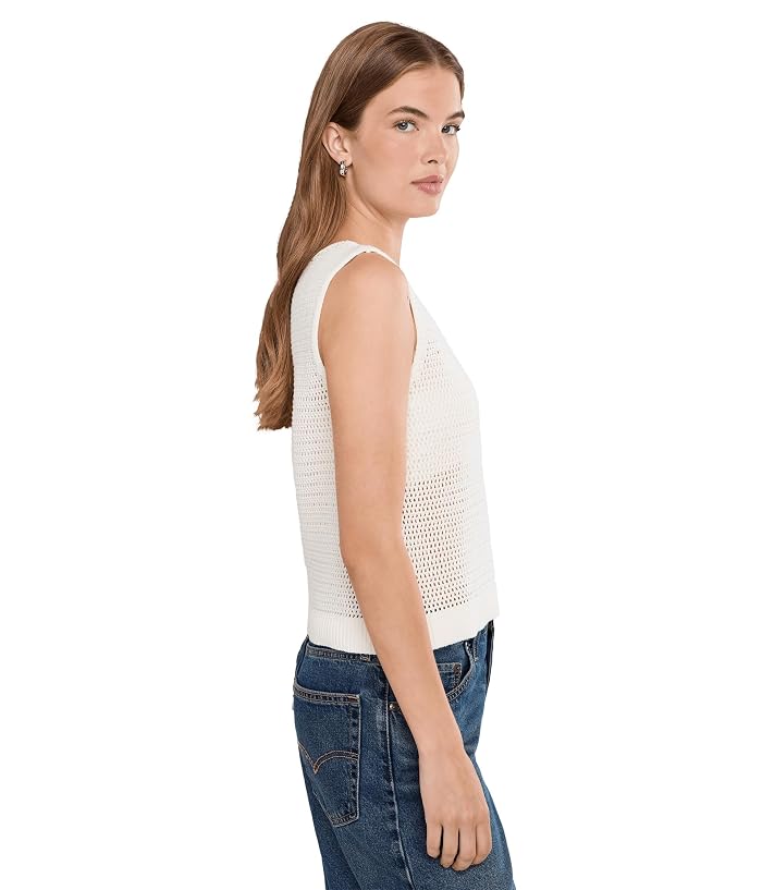 525 america Rosa V-Neck Pointelle Mesh Tank - Image 3