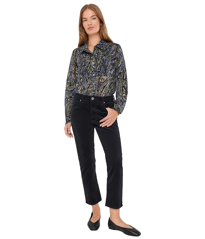 NIC+ZOE Petite Portobello Paisley Chiffon Shirt - Image 2