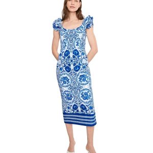 Adrianna Papell Column Midi Dress