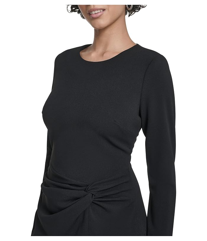 Calvin Klein Long Sleeve Solid Rouched Midi - Image 4