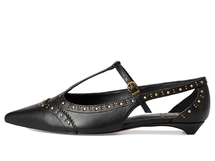 Vince Camuto Valkie Studded Kitten Heel T-strap Flat Mule - Image 4