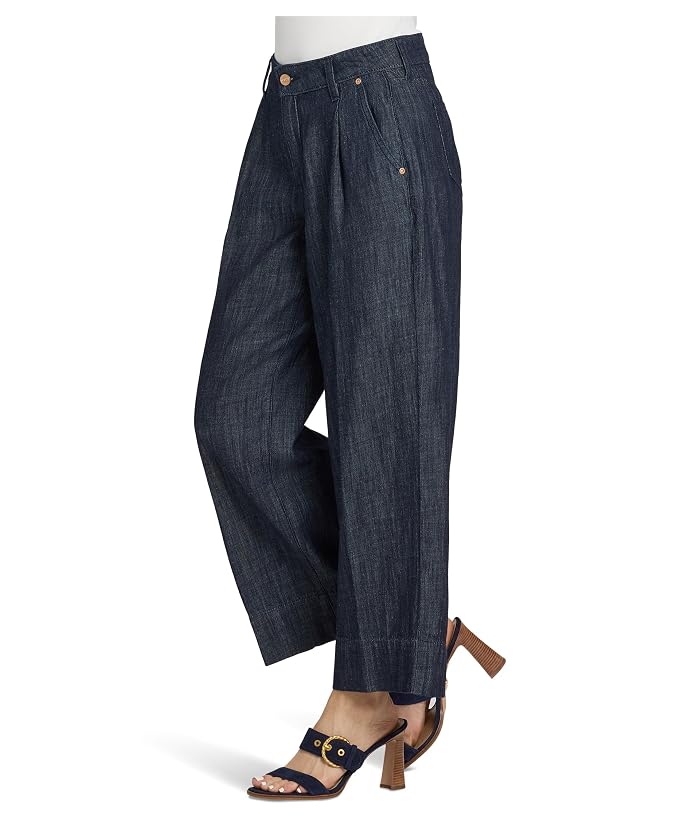 NYDJ Teresa Ankle Pleat Jeans in Dark Indigo - Image 3