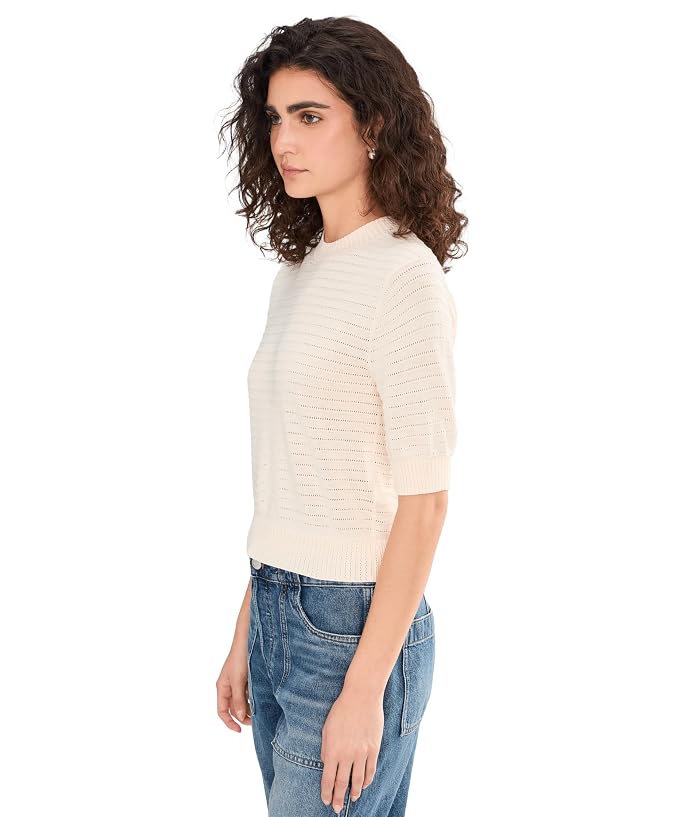 Madewell Ella Stitch Tee- Solid - Image 3