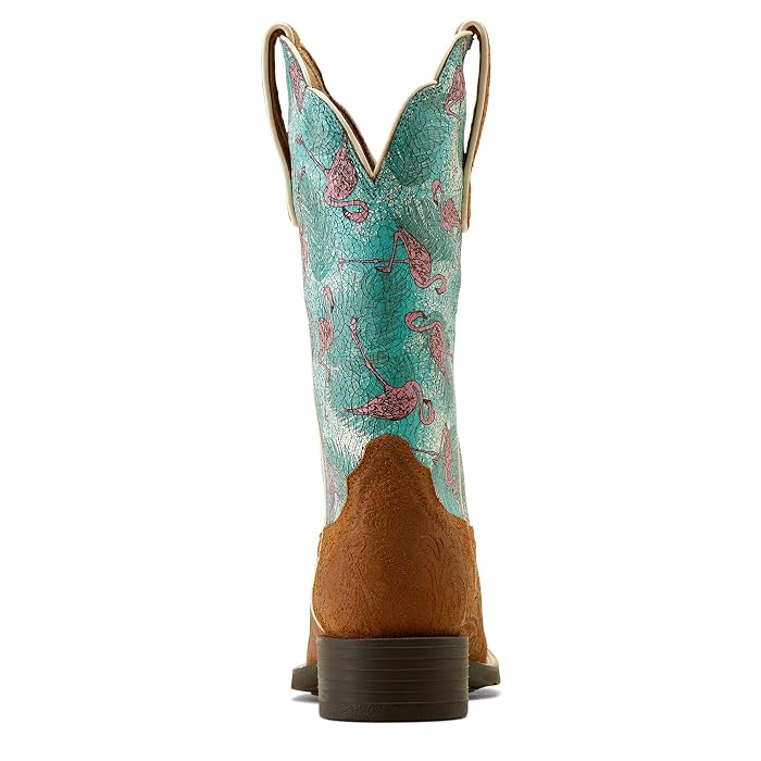 Ariat Round Up Wide Square Toe Western Boots - Image 4