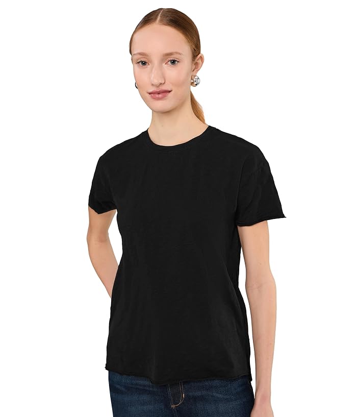 Mod-o-doc Short Sleeve Step Hem Crew Neck Short Sleeve Tee